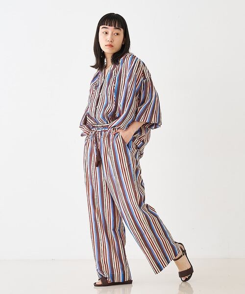 collex / コレックス その他パンツ | ブロックプリント ユラギ ストライフパンツ【予約】 | 詳細12