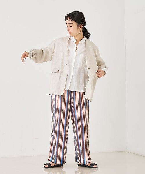 collex / コレックス その他パンツ | ブロックプリント ユラギ ストライフパンツ【予約】 | 詳細13