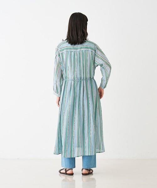 collex / コレックス ワンピース | ブロックプリント ユラギストライプ 2WAYワンピース【予約】 | 詳細13