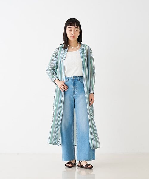 collex / コレックス ワンピース | ブロックプリント ユラギストライプ 2WAYワンピース【予約】 | 詳細5