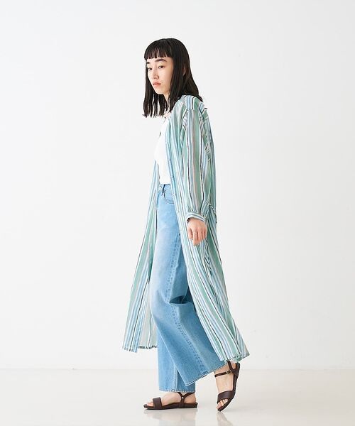 collex / コレックス ワンピース | ブロックプリント ユラギストライプ 2WAYワンピース【予約】 | 詳細7