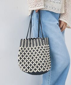 collex / コレックス かごバック | 【ANANS】SMALL マクラメワックスコードミックストートバッグ【予約】