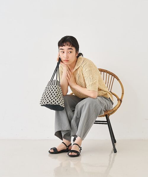 collex / コレックス かごバック | 【ANANS】SMALL マクラメワックスコードミックストートバッグ【予約】 | 詳細2