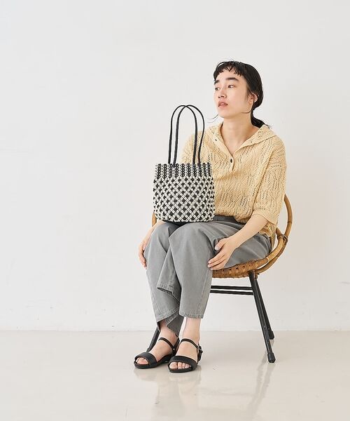 collex / コレックス かごバック | 【ANANS】SMALL マクラメワックスコードミックストートバッグ【予約】 | 詳細3