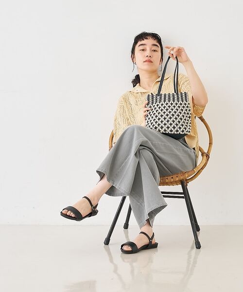 collex / コレックス かごバック | 【ANANS】SMALL マクラメワックスコードミックストートバッグ【予約】 | 詳細4