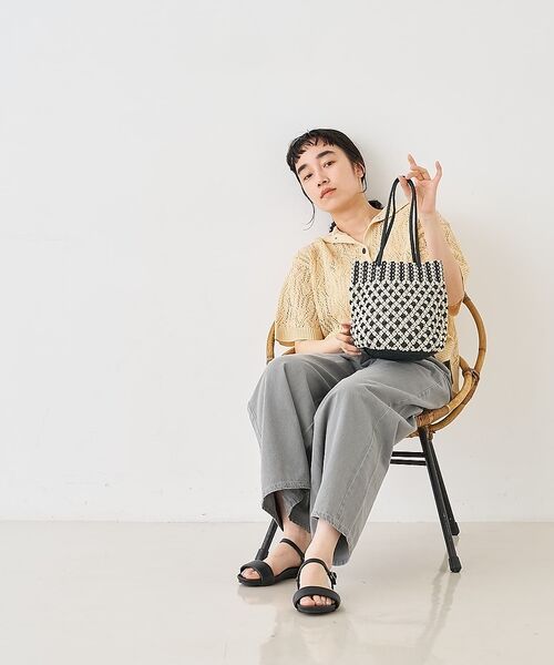 collex / コレックス かごバック | 【ANANS】SMALL マクラメワックスコードミックストートバッグ【予約】 | 詳細5