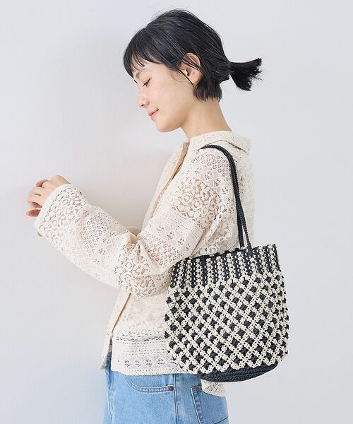 collex / コレックス かごバック | 【ANANS】SMALL マクラメワックスコードミックストートバッグ【予約】 | 詳細8