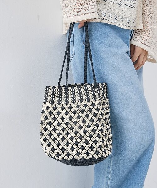 collex / コレックス かごバック | 【ANANS】SMALL マクラメワックスコードミックストートバッグ【予約】（その他）