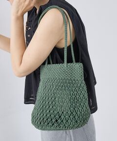 collex / コレックス かごバック | 【ANANS】SMALL マクラメトートバッグ　グリーン【予約】