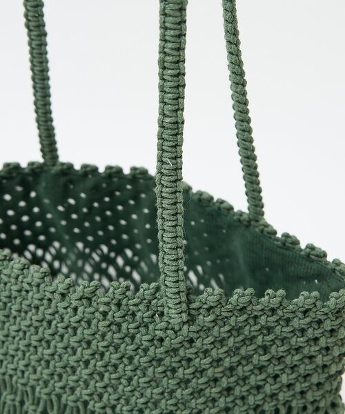 collex / コレックス かごバック | 【ANANS】SMALL マクラメトートバッグ　グリーン【予約】 | 詳細10