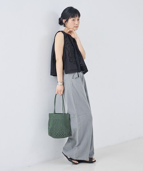 collex / コレックス かごバック | 【ANANS】SMALL マクラメトートバッグ　グリーン【予約】 | 詳細4