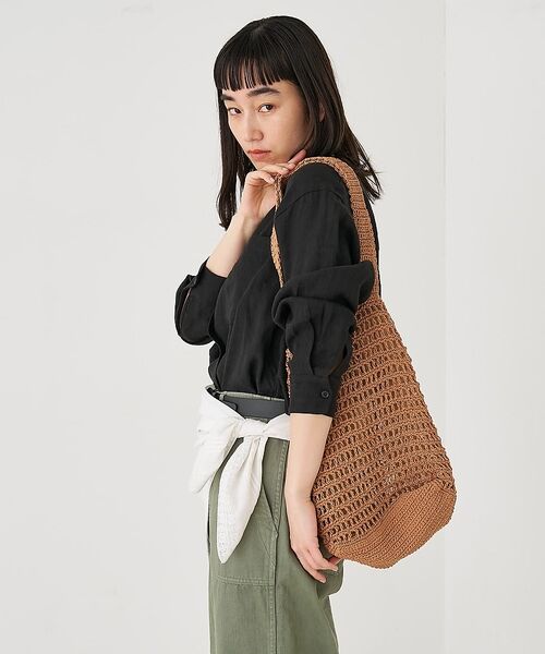 collex / コレックス エコバッグ | 【ANANS】LARGE クロシェトートバッグ【予約】（ブラウン）