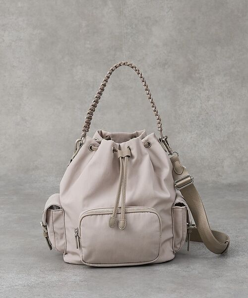 collex / コレックス リュック・バックパック | 3WAY撥水ナイロンミニリュック（グレージュ）