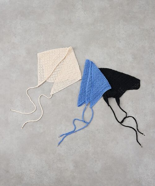 collex / コレックス マフラー・ショール・スヌード・ストール | ブークレーヤーンニットレースストール【予約】 | 詳細14