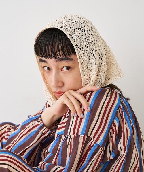 collex / コレックス マフラー・ショール・スヌード・ストール | ブークレーヤーンニットレースストール【予約】 | 詳細5