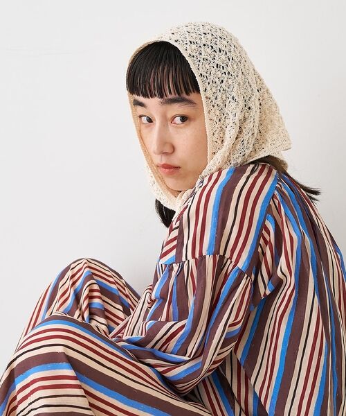 collex / コレックス マフラー・ショール・スヌード・ストール | ブークレーヤーンニットレースストール【予約】 | 詳細7
