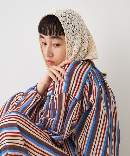 collex / コレックス マフラー・ショール・スヌード・ストール | ブークレーヤーンニットレースストール【予約】 | 詳細8