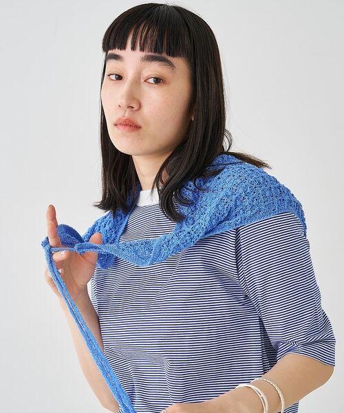 collex / コレックス マフラー・ショール・スヌード・ストール | ブークレーヤーンニットレースストール【予約】 | 詳細25