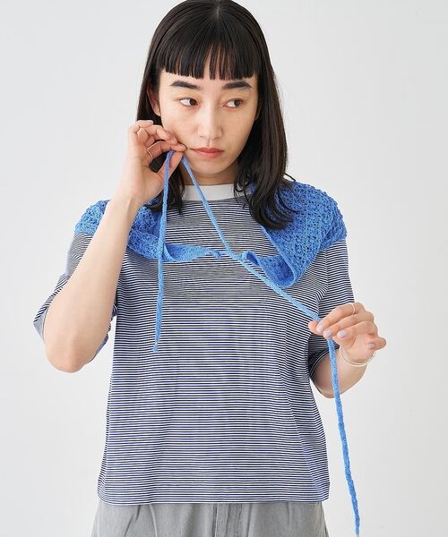 collex / コレックス マフラー・ショール・スヌード・ストール | ブークレーヤーンニットレースストール【予約】 | 詳細26