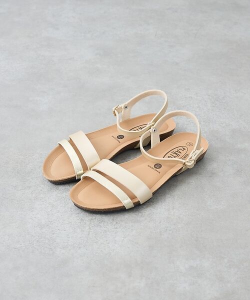collex / コレックス サンダル | 【WEB限定】【PLAKTON/プラクトン】アンクルストラップフラットサンダル【（シルバー）