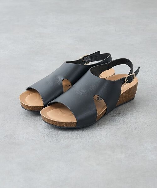 collex / コレックス サンダル | 【WEB限定】【PLAKTON/プラクトン】バックベルトヒールサンダル【予約】（ブラック）