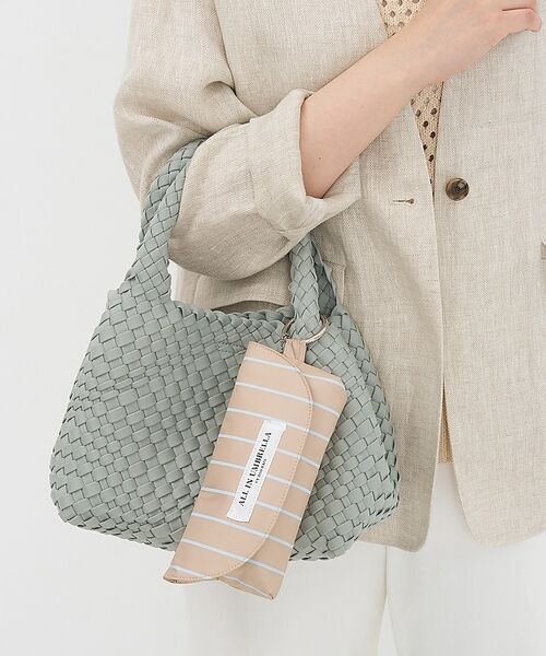 collex / コレックス 傘 | 日傘 ストライプ ポーチ付き 晴雨兼用 折りたたみ傘【assa】【WEB限定】 | 詳細1