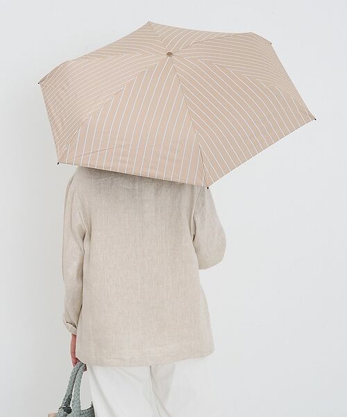 collex / コレックス 傘 | 日傘 ストライプ ポーチ付き 晴雨兼用 折りたたみ傘【assa】【WEB限定】 | 詳細2