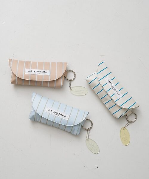 collex / コレックス 傘 | 日傘 ストライプ ポーチ付き 晴雨兼用 折りたたみ傘【assa】【WEB限定】 | 詳細3