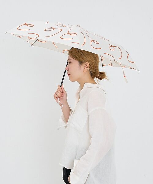 collex / コレックス 傘 | 雨傘 マーカー柄 晴雨兼用 折りたたみ傘【assa】【WEB限定】（アイボリー）