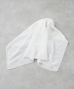 collex / コレックス マフラー・ショール・スヌード・ストール | ピンタック×リバーレースコットンショール