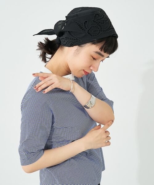 collex / コレックス バンダナ・スカーフ | カットワーク刺繍トライアングルスカーフ | 詳細30