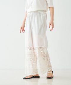 collex / コレックス パンツ | レースクロップドイージーパンツ