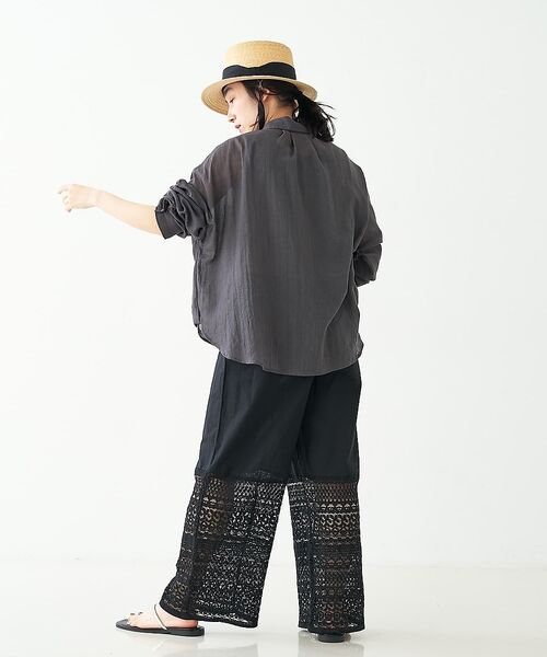 collex / コレックス パンツ | レースクロップドイージーパンツ | 詳細30