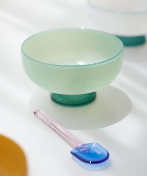 collex / コレックス 食器 | 【amabro/アマブロ】SNOW BOWL  デザートボウル ミルクガラス 耐（グリーン系その他1）