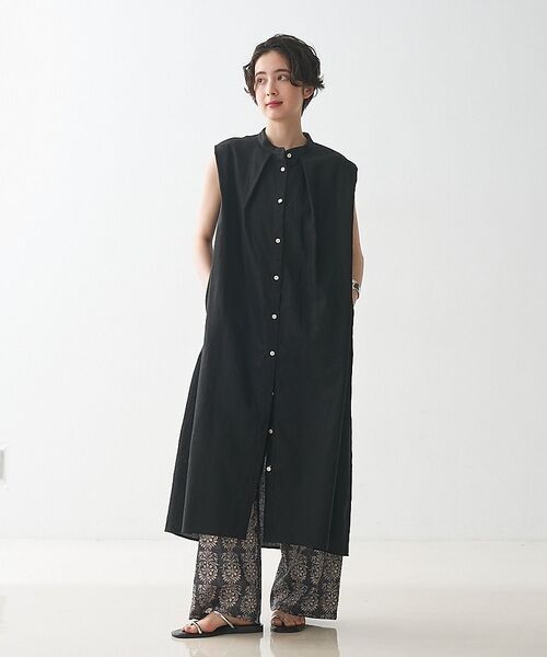 collex / コレックス ワンピース | タックショルダーリネンコットンワンピース【予約】 | 詳細11