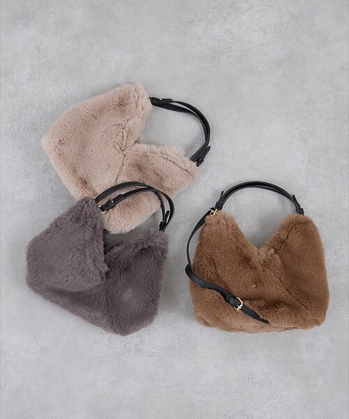 collex / コレックス ショルダーバッグ | 【WEB限定】【CACHELLIE】トライアングル ファー2WAYショルダーバッ | 詳細2