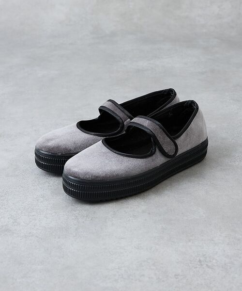 collex / コレックス シューズ | 【WEB限定】【ALBEROLA】一部別注 ベルベットメリージェーン【予約】（チャコールグレー）