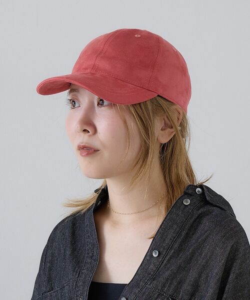 collex / コレックス ハット | 【 Ruben / ルーベン 】フェイクスエードキャップ  ユニセックス WEB（ピンク）