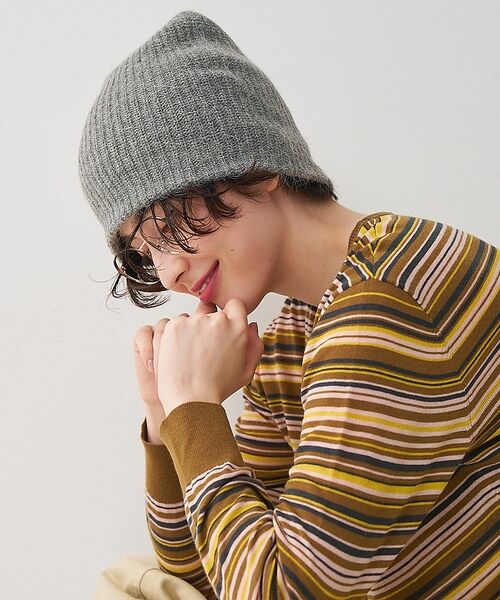 collex / コレックス ハット | 【 Ruben / ルーベン 】ANGORA LAKED BEANIE ニットビ（グレー）