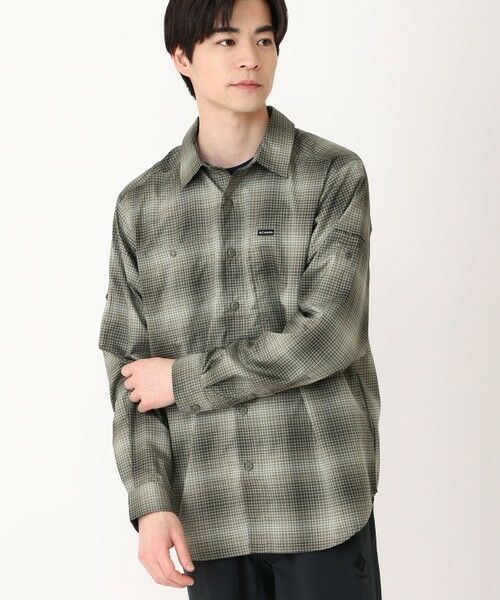 Columbia/コロンビア Columbia/ シルバーリッジユーティリティライトプレイドロングスリーブシャツ /コロンビア Greenscape Ridge Ombre XXL