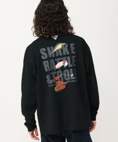 バーンノベルグラフィックロングスリーブTシャツ