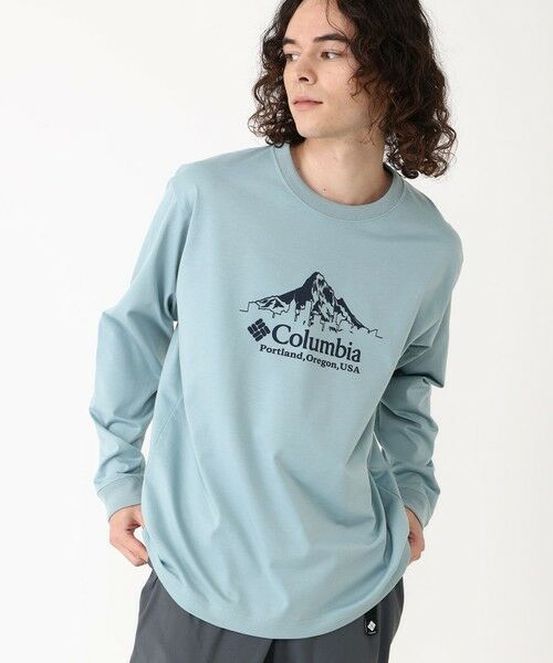 Columbia/コロンビア Columbia/ アーバンハイクグラフィックロングスリーブTシャツ /コロンビア Crushed Blue、 Front Print M Columbia/コロンビア Columbia/ アーバンハイクグラフィックロングスリーブTシャツ /コロンビア Crushed Blue、 Front Print M