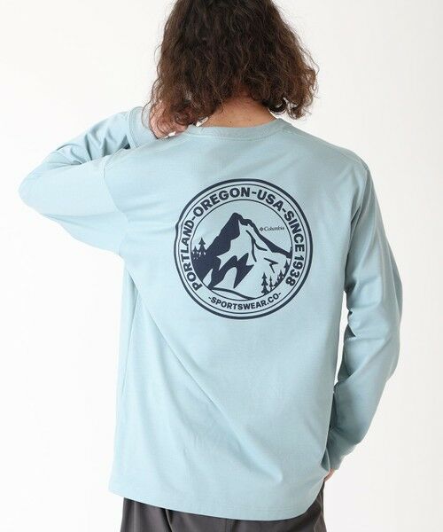 Columbia/コロンビア Columbia/ アーバンハイクグラフィックロングスリーブTシャツ /コロンビア Crushed Blue、 Back Print XL Columbia/コロンビア Columbia/ アーバンハイクグラフィックロングスリーブTシャツ /コロンビア Crushed Blue、 Back Print XL