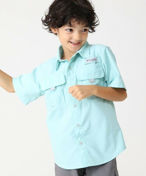 Columbia/コロンビア Columbia/ 【KIDS】バハマIIショートスリーブシャツ /コロンビア Spray XXS Columbia/コロンビア Columbia/ 【KIDS】バハマIIショートスリーブシャツ /コロンビア Spray XXS