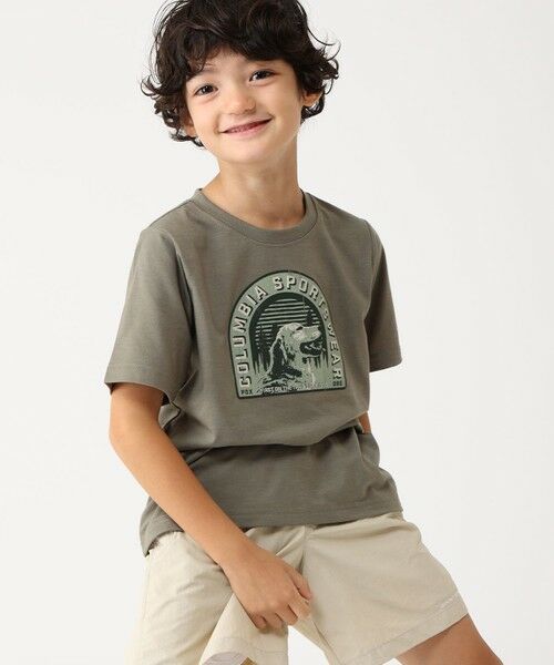 Columbia/コロンビア Columbia/ 【KIDS】ラプードルパスショートスリーブTシャツ /コロンビア Stone Green、 Furry Friend M Columbia/コロンビア Columbia/ 【KIDS】ラプードルパスショートスリーブTシャツ /コロンビア Stone Green、 Furry Friend M