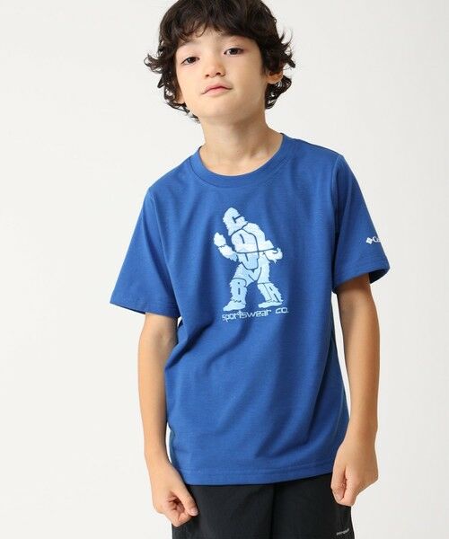 Columbia/コロンビア Columbia/ 【KIDS】ラプードルパスショートスリーブTシャツ /コロンビア Mountain Blue、 Living Legend XS Columbia/コロンビア Columbia/ 【KIDS】ラプードルパスショートスリーブTシャツ /コロンビア Mountain Blue、 Living Legend XS