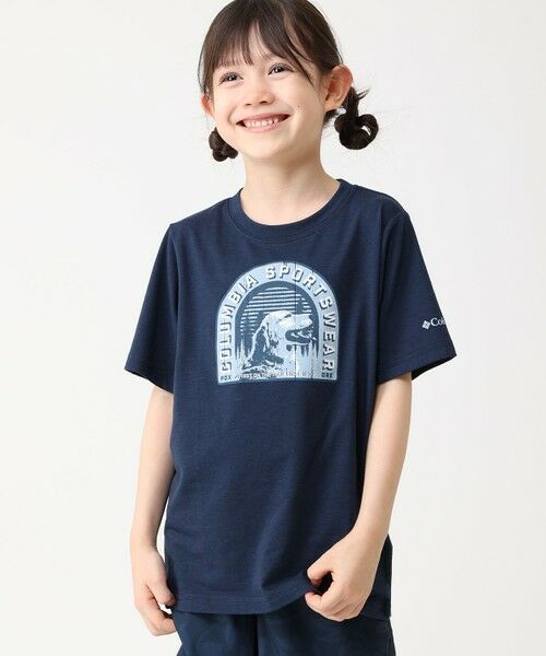 Columbia/コロンビア Columbia/ 【KIDS】ラプードルパスショートスリーブTシャツ /コロンビア Collegiate Navy、 Furry Friend M Columbia/コロンビア Columbia/ 【KIDS】ラプードルパスショートスリーブTシャツ /コロンビア Collegiate Navy、 Furry Friend M