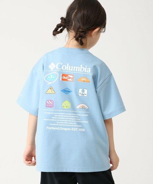 Columbia/コロンビア Columbia/ 【KIDS】スタックブルックグラフィックショートスリーブTシャツ /コロンビア Ripple Blue M Columbia/コロンビア Columbia/ 【KIDS】スタックブルックグラフィックショートスリーブTシャツ /コロンビア Ripple Blue M
