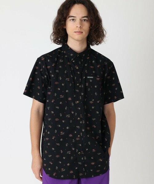 Columbia◆長袖ブラウス/--/ポリエステル/RED/花柄/AR9987 RODEO CROWNS WIDE BOWL | floral ブラウス (シャツ・ブラウス