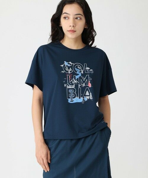 Columbia/コロンビア Columbia/ ウィメンズローハイクオムニフリーズショートスリーブTシャツ /コロンビア Columbia Navy L Columbia/コロンビア Columbia/ ウィメンズローハイクオムニフリーズショートスリーブTシャツ /コロンビア Columbia Navy L